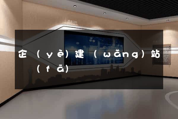 企業(yè)建網(wǎng)站開發(fā)