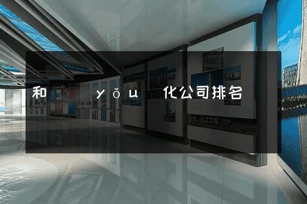 和縣優(yōu)化公司排名