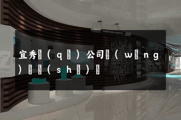 宜秀區(qū)公司網(wǎng)頁設(shè)計