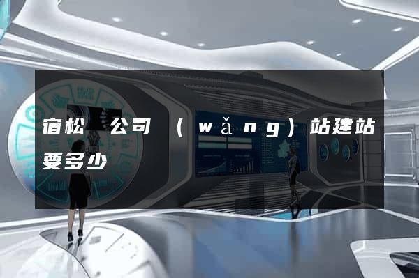 宿松縣公司網(wǎng)站建站要多少錢