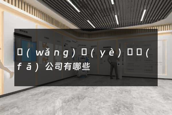 網(wǎng)頁(yè)開發(fā)公司有哪些