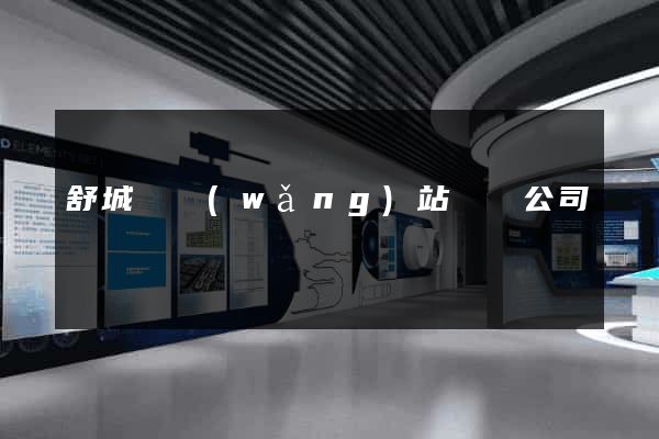 舒城縣網(wǎng)站設計公司