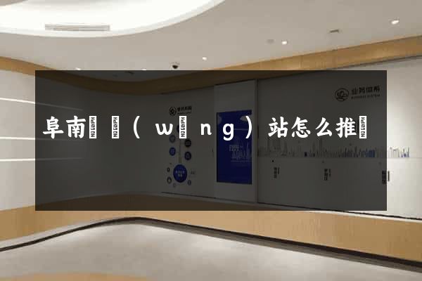 阜南縣網(wǎng)站怎么推廣