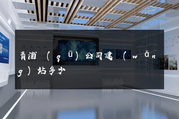 青浦區(qū)公司建網(wǎng)站多少錢