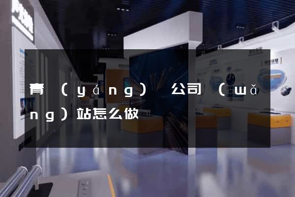 青陽(yáng)縣公司網(wǎng)站怎么做
